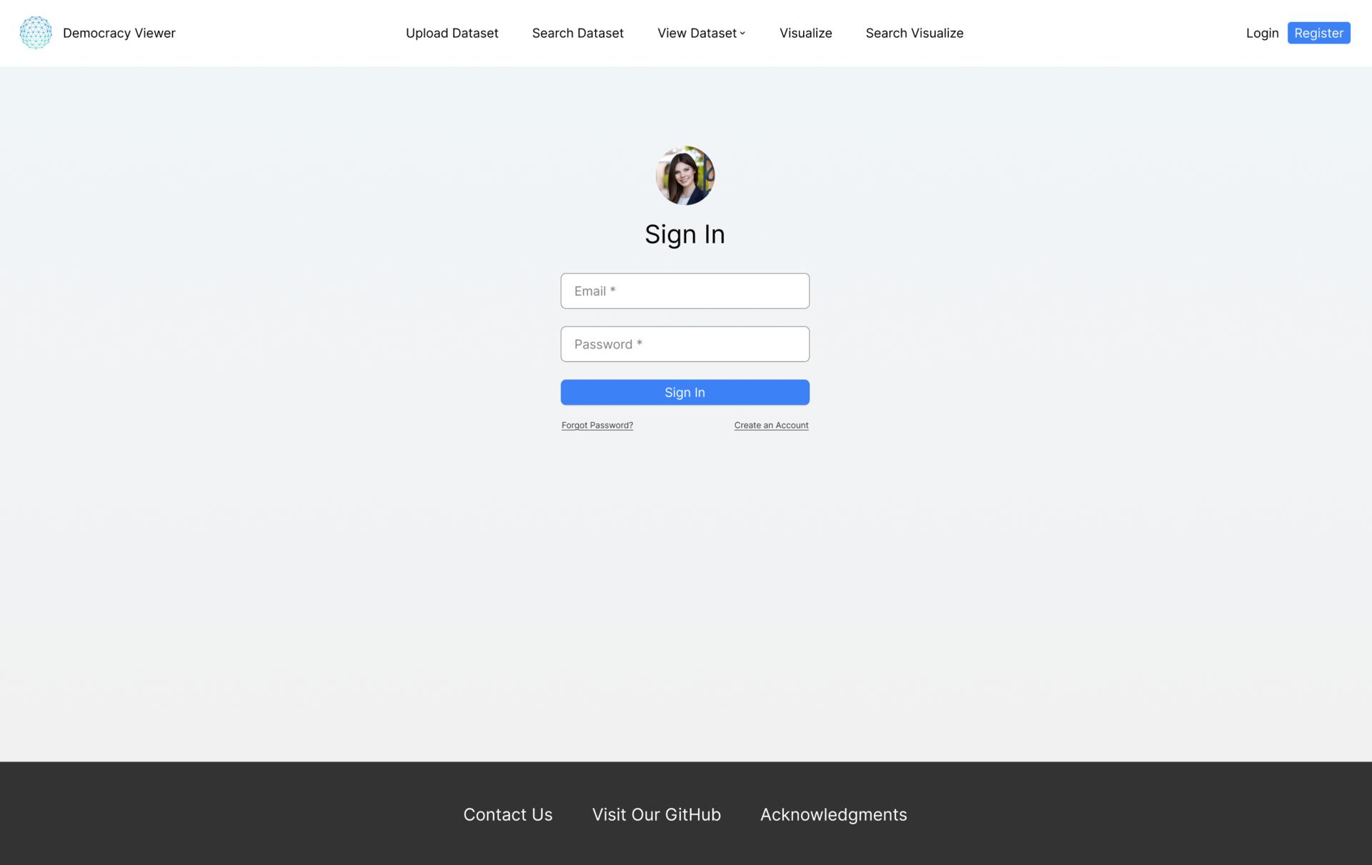 Sign In Page
